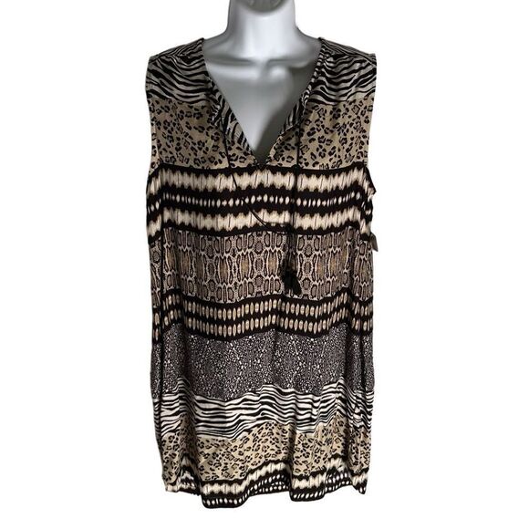 NEW BeachLunchLounge Zebra Print Midi Dress – Women’s Large (NWT) - Picture 1 of 7